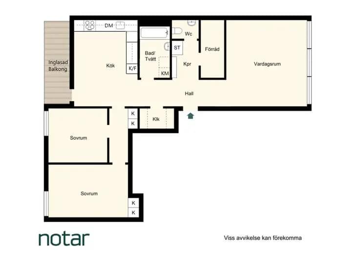 Planritning för Bergshöjden 14