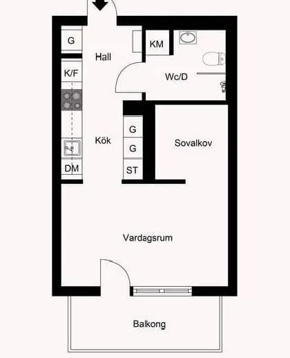 Planritning för Vintergatan 2B