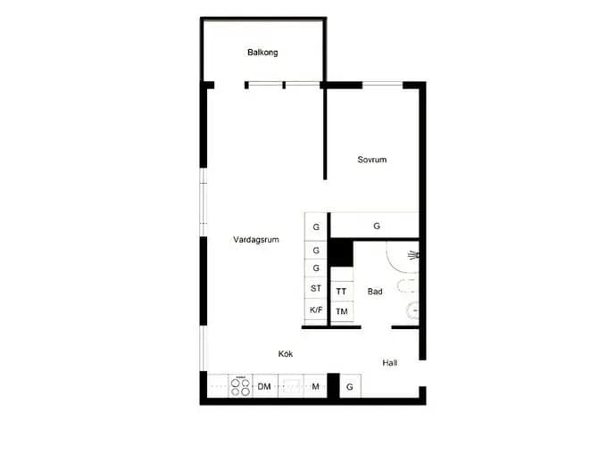Floor plan for Stallgatan 13 Våning 4 av 4