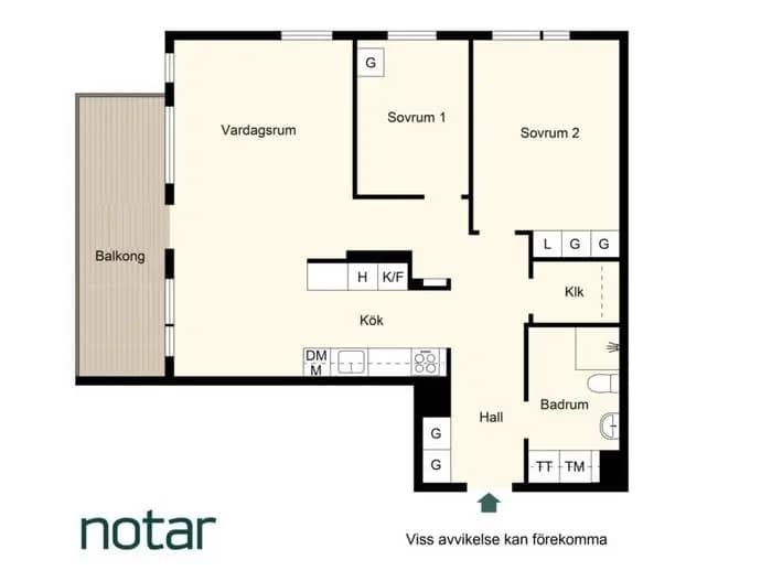 Floor plan for Forskningsringen 86