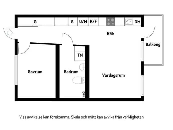 Floor plan for Gamla Enköpingsvägen 174