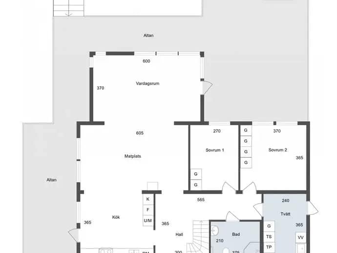 Planritning för Rosendalsvägen 16