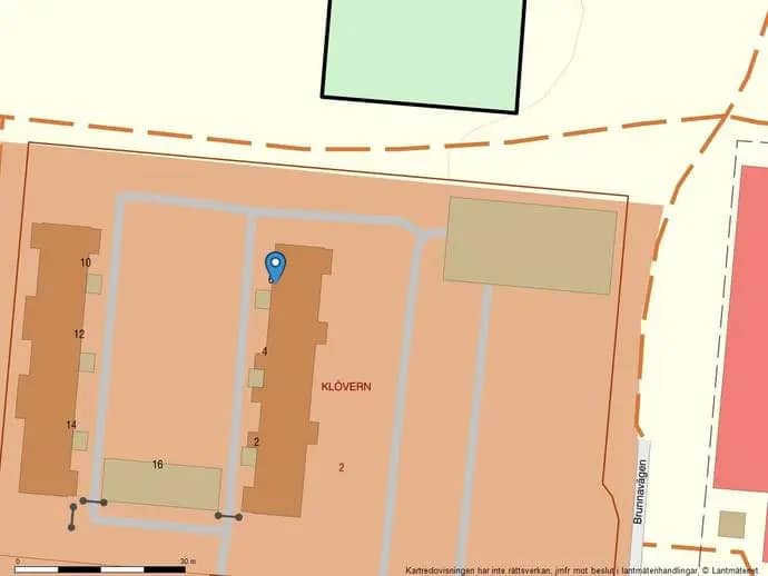 Floor plan for Klövervägen 6
