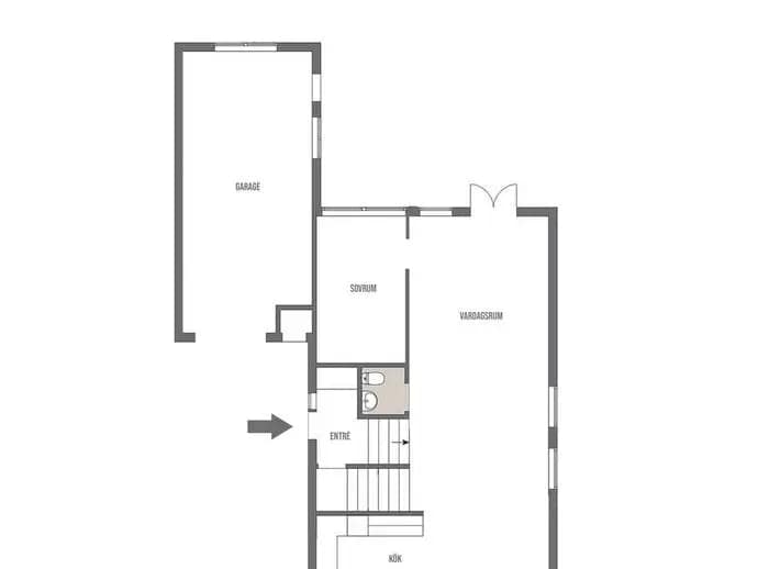 Planritning för Kärrhöksvägen 2