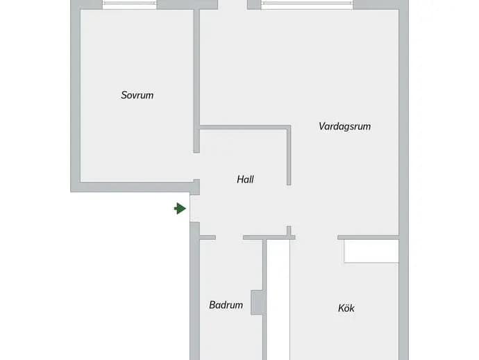 Planritning för Skarpbrunnavägen 191