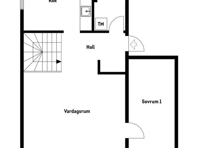 Planritning för Skarpbrunnavägen 161