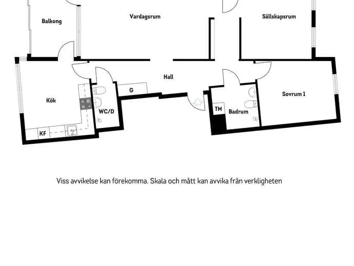 Planritning för Larsbergsvägen 35, 1 tr