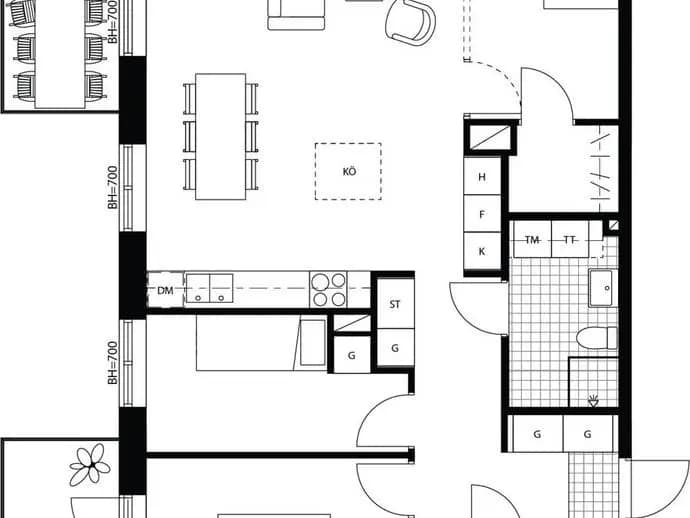 Floor plan for Bäverbäcken
