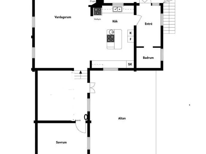 Floor plan for Dyvikslänken 7