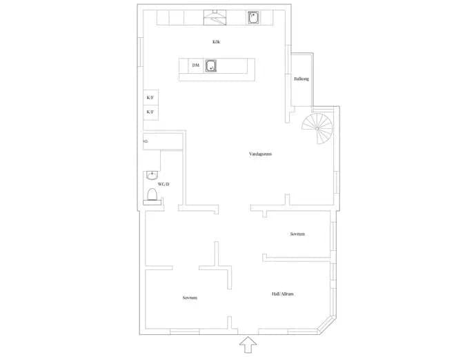 Floor plan for Åkervägen 33A