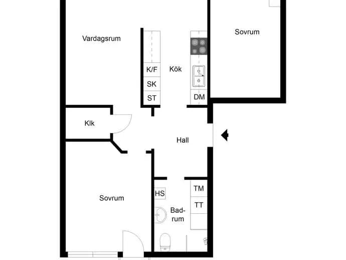 Floor plan for Holmvägen 60