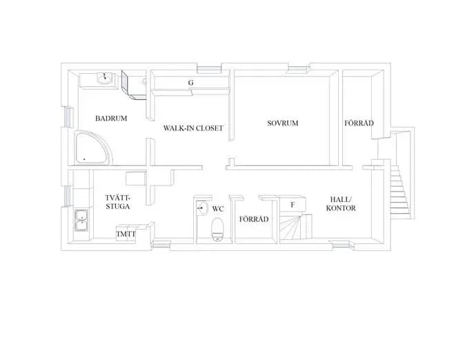 Floor plan for Skogsvägen 9