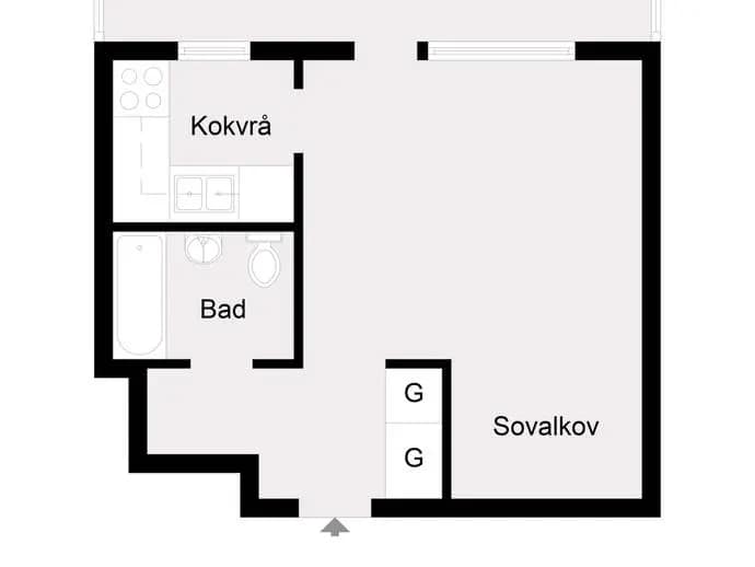 Floor plan for Herrgårdsvägen 34