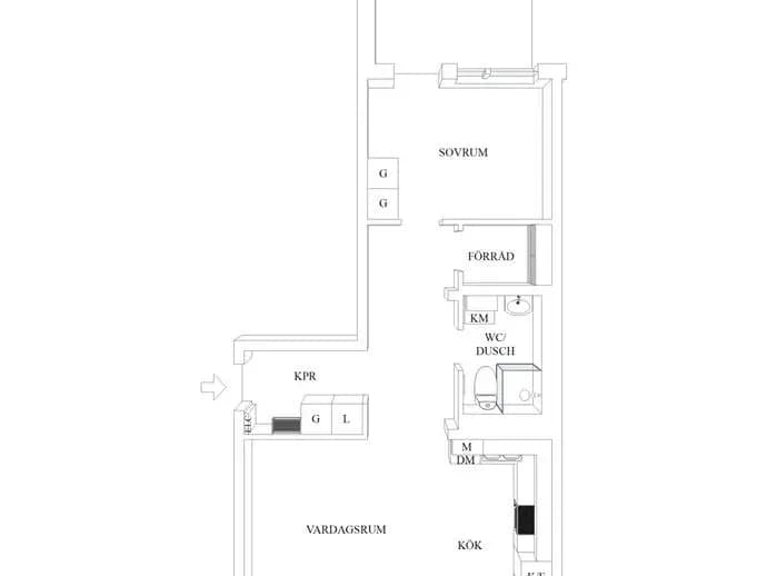 Planritning för Optimusvägen 4B