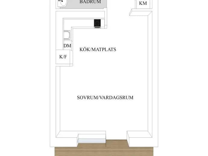 Planritning för Fontängatan 5C