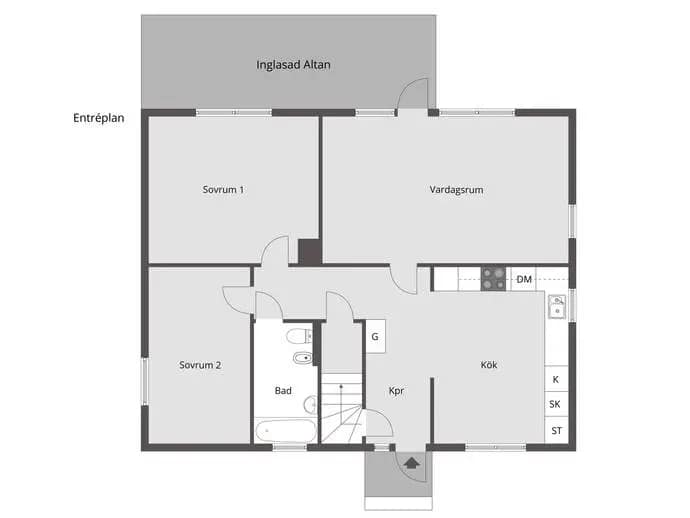 Floor plan for Runristarvägen 33