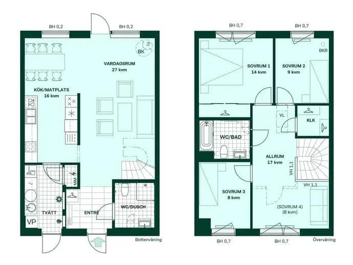 Floor plan for Gretas gata 4
