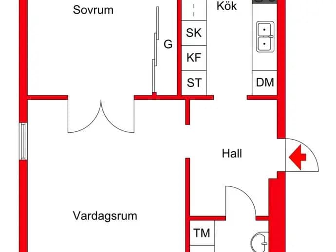 Floor plan for Frejgatan 75