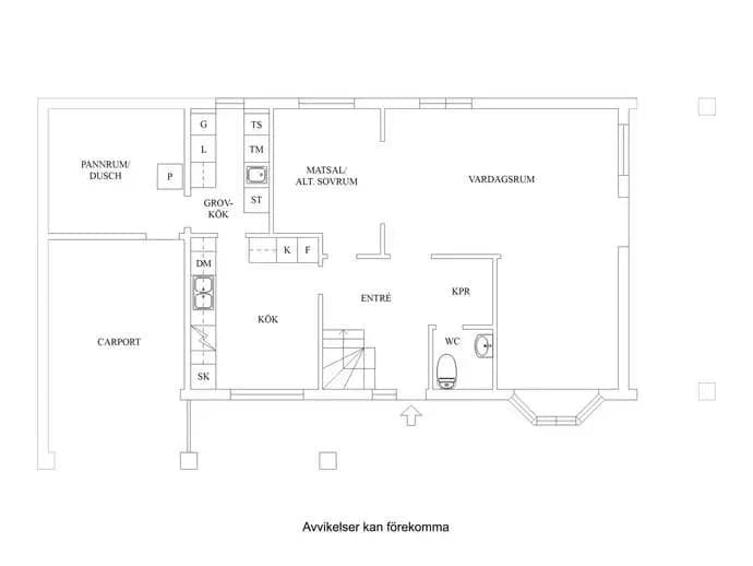 Floor plan for Kungsvägen 75C