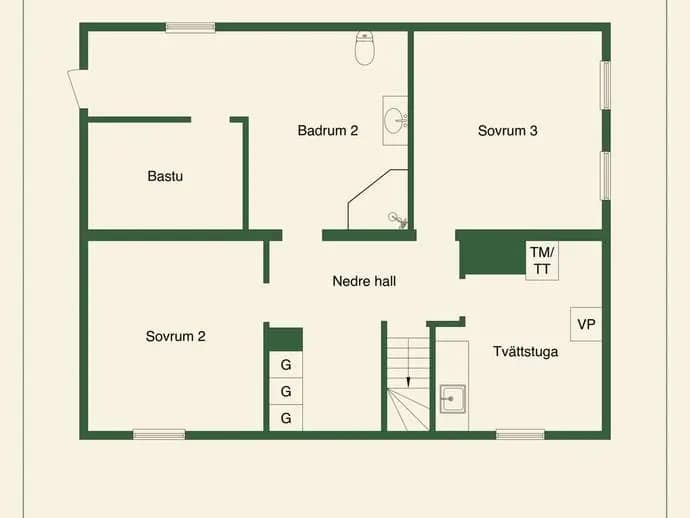 Floor plan for Idrottsvägen 7