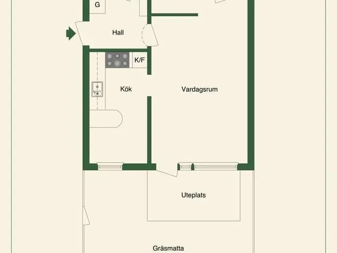 Planritning för Heimdalsgatan 32