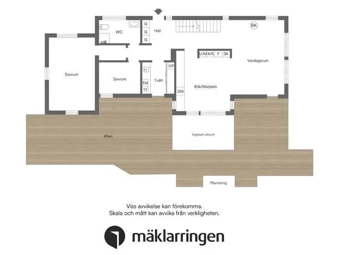 Planritning för Fantans väg 34