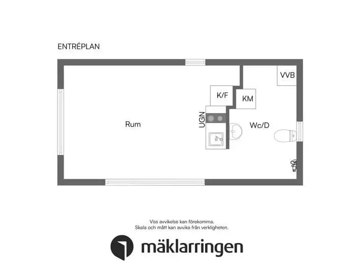 Floor plan for Vallviksvägen 26