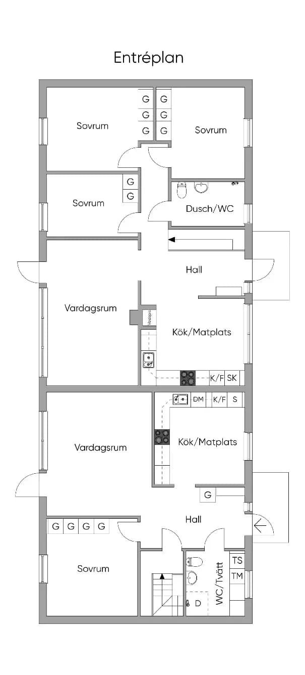 Floor plan for Slutvägen 141