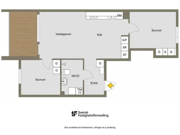 Floor plan for Växthusvägen 15