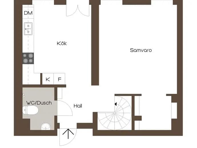 Planritning för Verandastigen 1