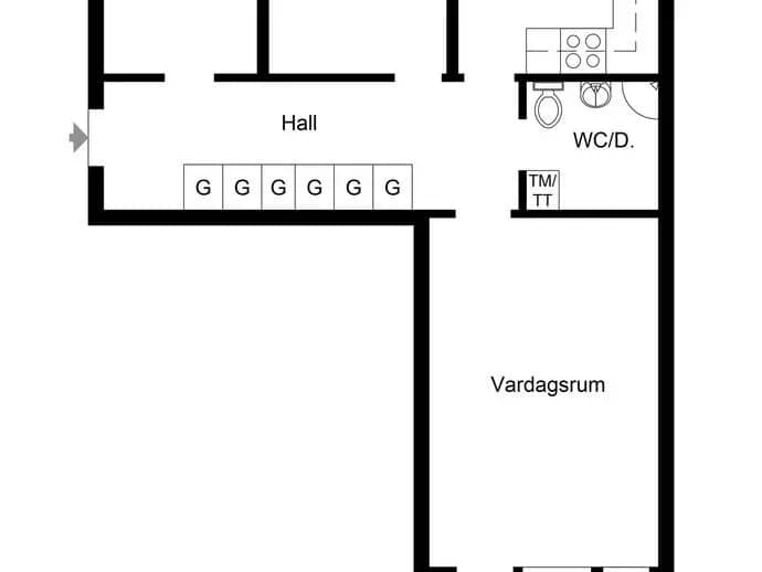 Floor plan for Hyacintgatan 27