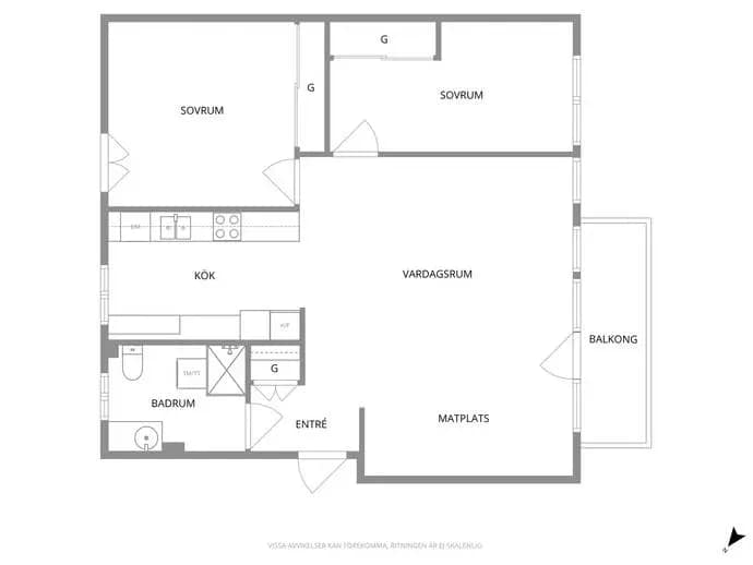 Floor plan for Karl X Gustavs Gata 26