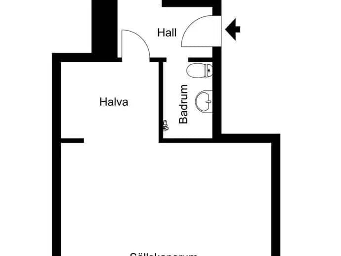 Floor plan for Lantmannagatan 4B