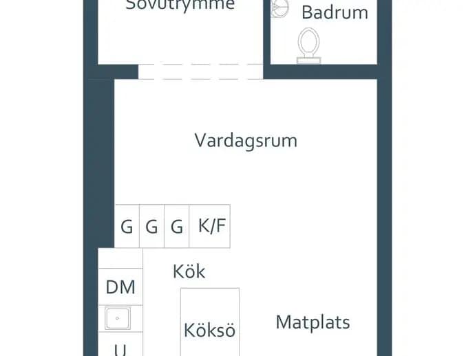 Planritning för Åhusgatan 5