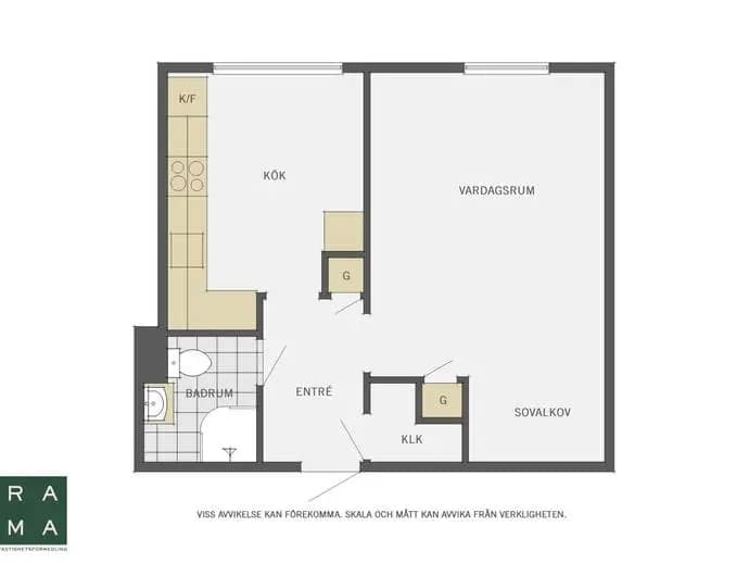 Planritning för Oxhagsvägen 30A