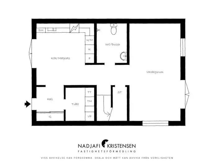 Floor plan for Krageholmsgatan 11A