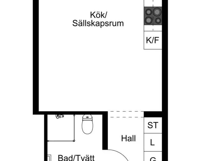 Floor plan for Dockplatsen 5
