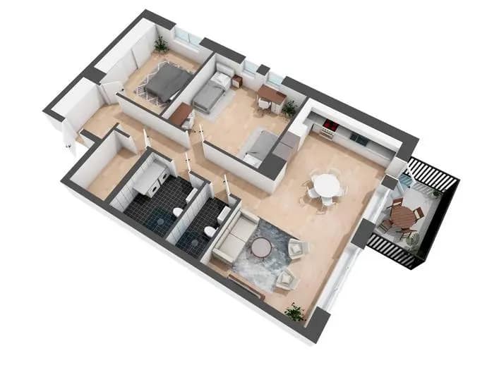 Floor plan for Scheelevägen