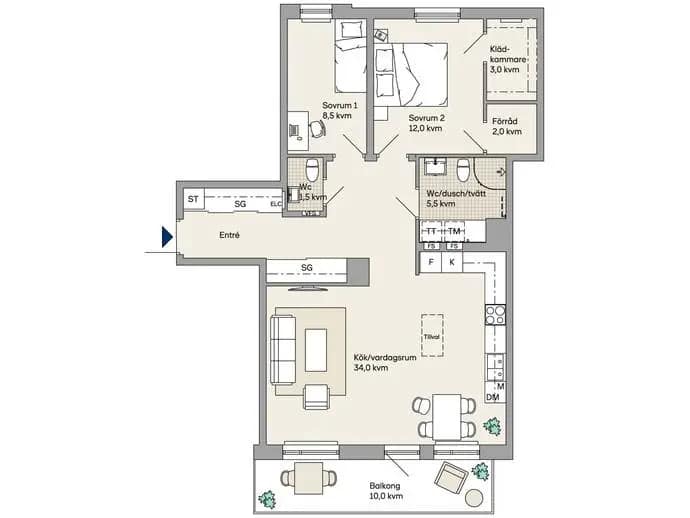 Planritning för Formgatan 21