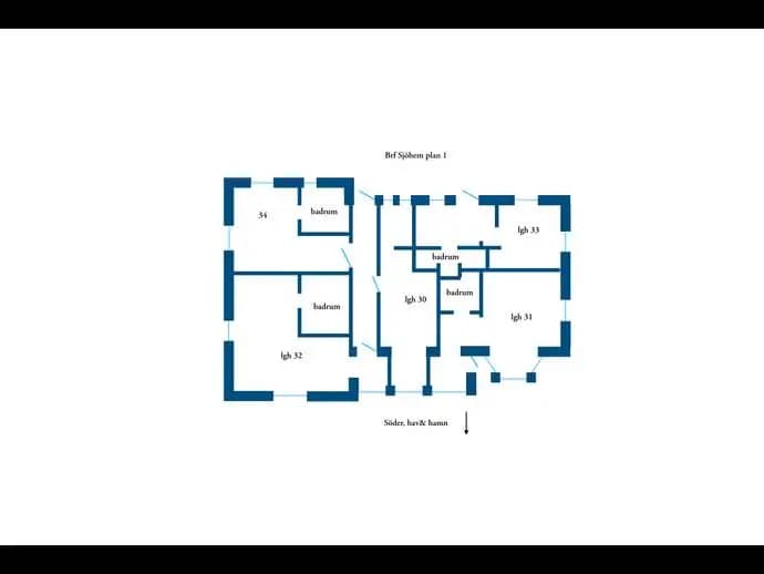 Floor plan for Sjöhem 33 - Veckorna 9, 19