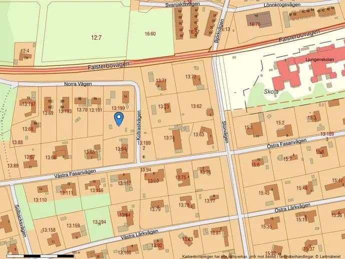 Floor plan for Koltrastvägen 1B