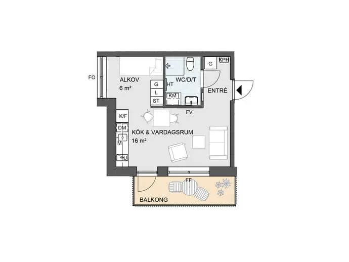 Floor plan for Rallaregatan