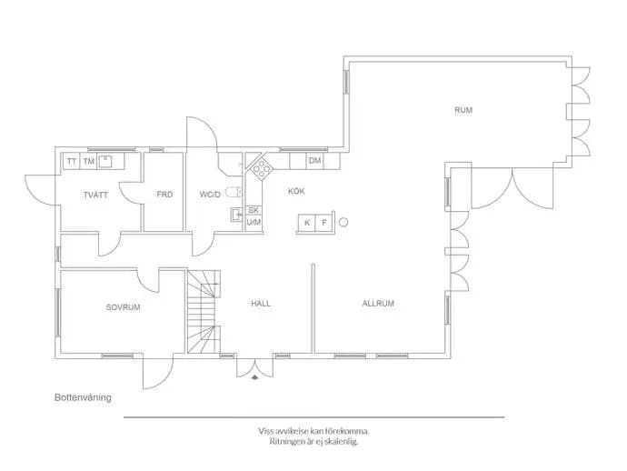 Floor plan for Hans Levins gränd 22