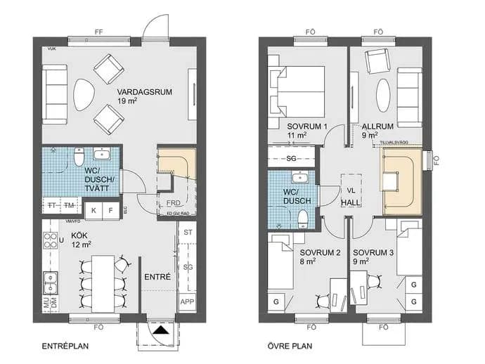 Floor plan for Sten Stenssons väg