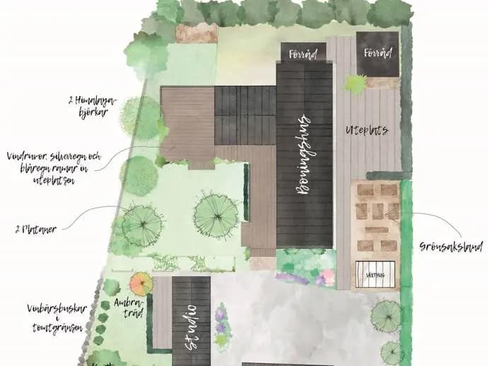 Floor plan for Laurusgatan 12
