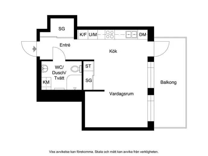 Floor plan for Packhusgatan 27