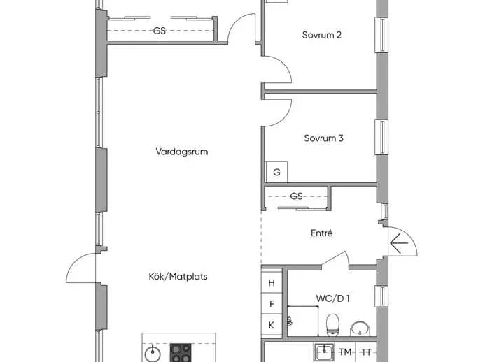 Planritning för Nimisvägen 2