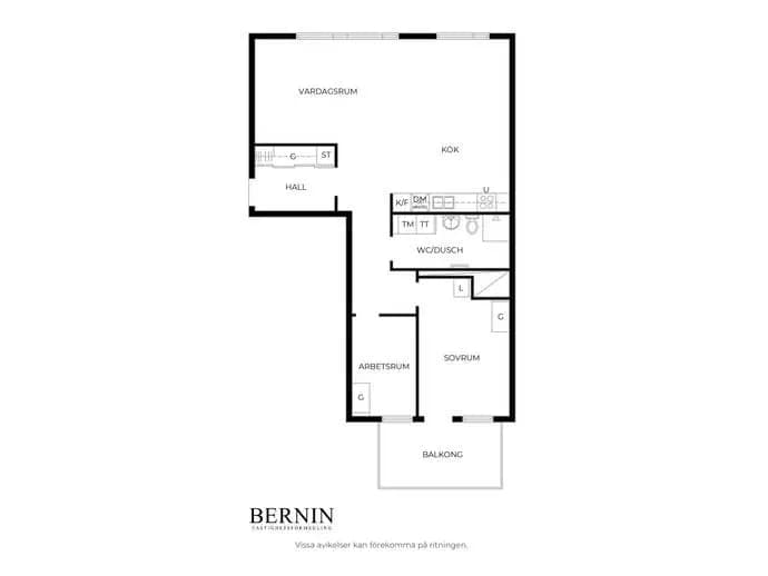 Floor plan for Hyllie Allé 4