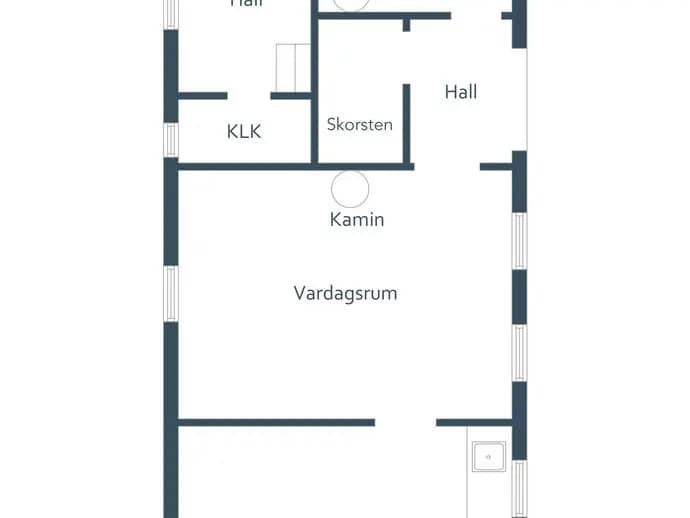 Planritning för Dalbyvägen 34