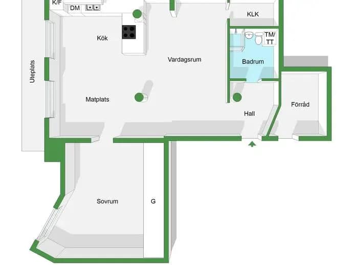 Floor plan for Köpenhamnsvägen 11A